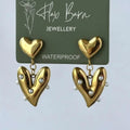 Peal Heart Drop Earrings